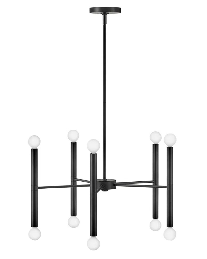 Jamir 10 - Light Dimmable Sputnik Modern Linear Chandelier