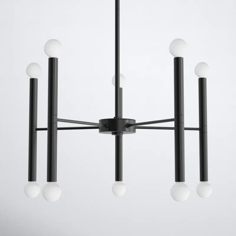 Jamir 10 - Light Dimmable Sputnik Modern Linear Chandelier