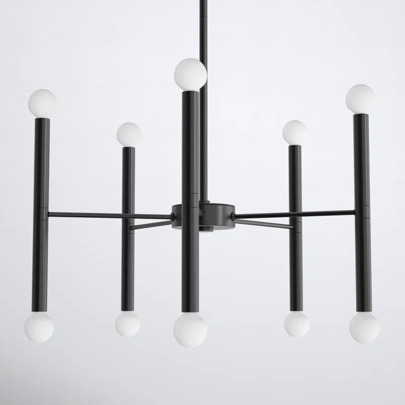 Jamir 10 - Light Dimmable Sputnik Modern Linear Chandelier