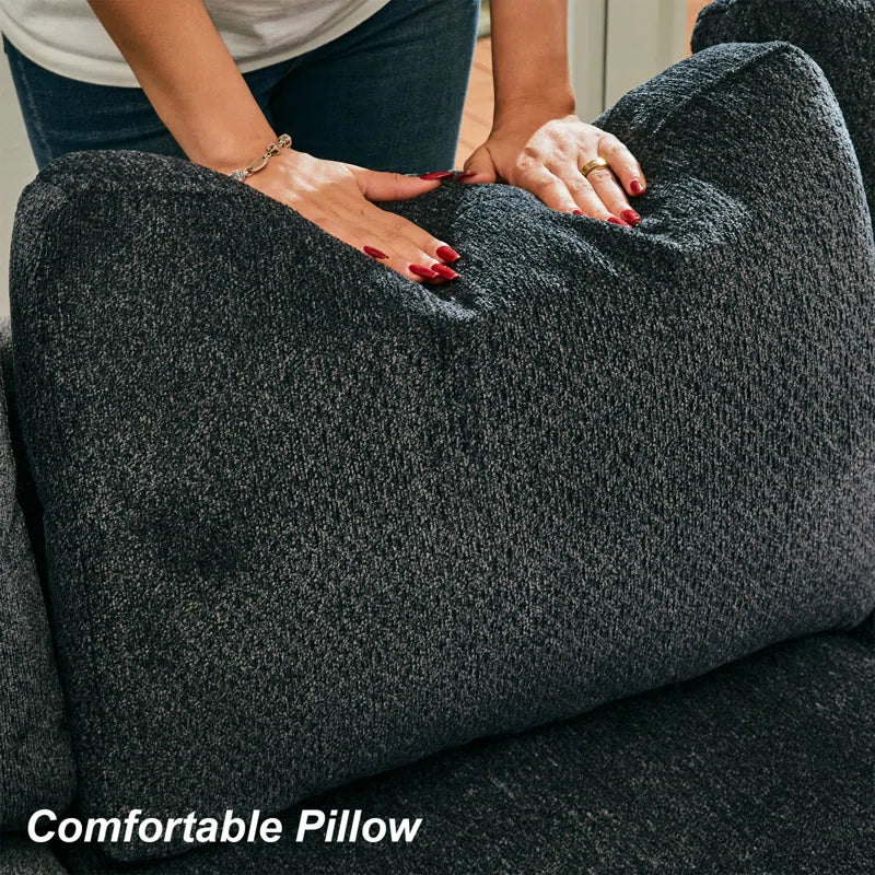 L Shaped Sofa Pull Out Sofa Bed Convertible Modular Sectional Couch Sleeper for Apartment