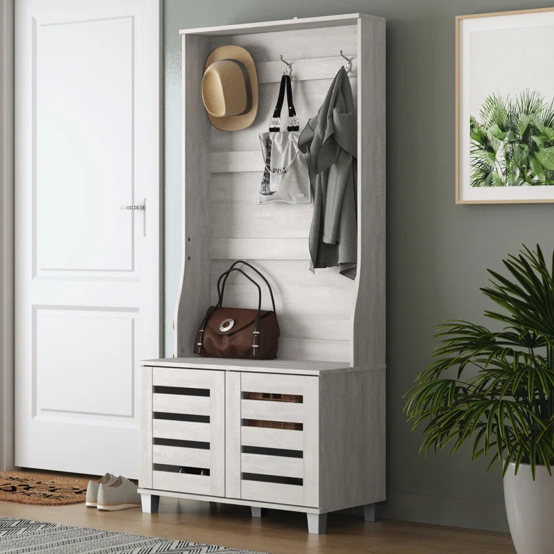 Lismore Hall Tree 31.3'' Wide with Bench and Shoe Storage